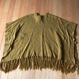 💛Gold/Mustard Yellow Forever 21 Poncho Sweater